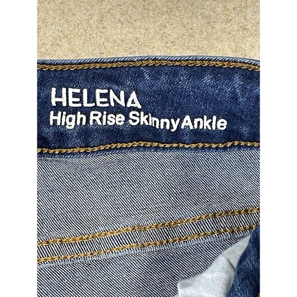 !iT Helena Women's High Rise Skinny Ankle Jeans, Size 8 Blue Wash Distressed - Picture 9 of 14